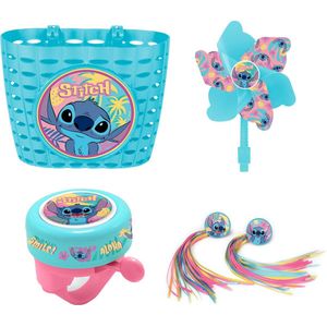 Lilo & Stitch Fiets accessoires ; Mand, Hoorn, Franjes en een waaier