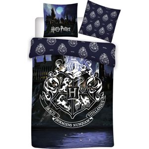 Harry Potter Dekbedovertrek Logo - Eenpersoons - 140 x 200 cm - Polyester