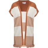 usha - FESTIVLA - Vest - Zwart - Zickzackpatroon met Fransen