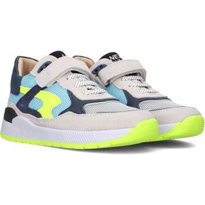 Shoesme Leren Sneakers Grijs/Blauw