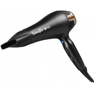 Sonifer SF-9525 Föhn – 2200W – Krachtige AC-motor – 3 warmtestanden – Coolshot – Zwart – Salonkwaliteit
