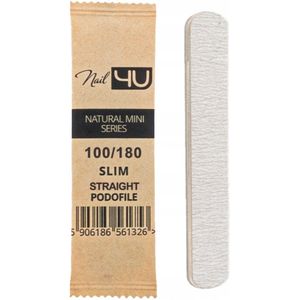 Nail4u Houten Nagelvijl Slim Mini 100/180 - Eco & Professioneel