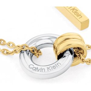 Calvin Klein CJ35000633 Dames Armband - Schakelarmband - Sieraad - Staal - Goudkleurig - Anker - 11 mm breed - 18.5 cm lang