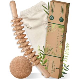 Lexium Maderotherapie set - Madero - Massage roller - Houttherapie - Anti-cellulitis - Maderotherapie set massage - Massage hout