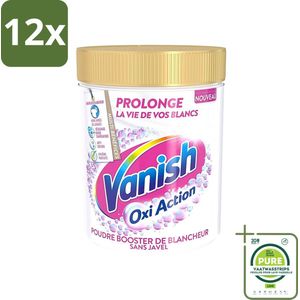 Vanish - Vlekverwijderaar - Oxi Action - Witte Was Vlekverwijderaar - Poeder - 940 g - Voordeelverpakking - 12 stuks - Vlekkenverwijderaar - Witte Was