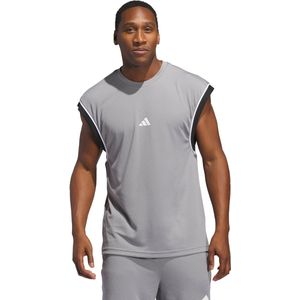 adidas Performance adidas Basketball All-World Mouwloze Tanktop - Heren - Grijs