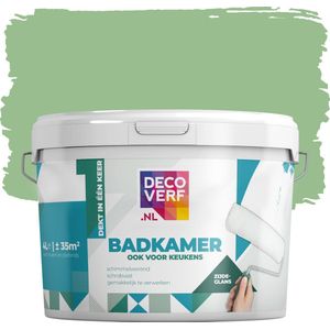 Decoverf badkamerverf lindegroen, 4L