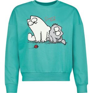 Simon's Cat Simon Dames Sweatshirts - turquoise - M