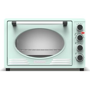 TurboTronic EV45R Retro Elektrische Oven - 45 liter - Turquoise