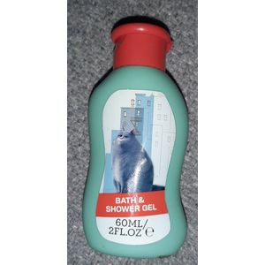 Life of pets bath & shower gel - 60 ml - travel - reisflesje - reisfles bad en douchegel - illumination - cat