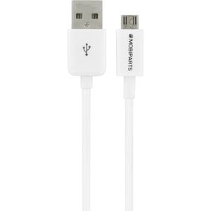 Mobiparts USB-A naar Micro USB Kabel 1 Meter - Wit