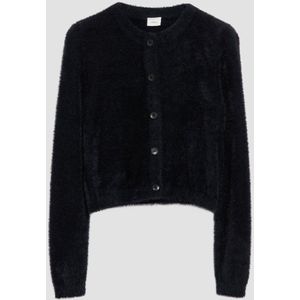 Gebreid Vest - Effen - Knitwear - Lange Mouw - Ronde Hals