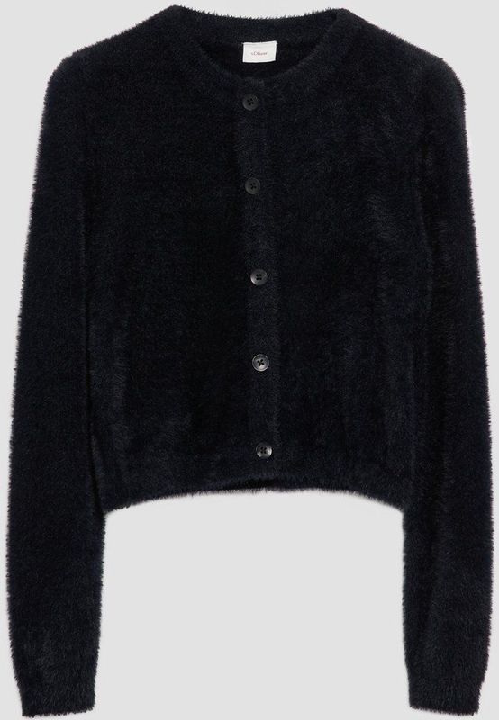 Gebreid Vest - Effen - Knitwear - Lange Mouw - Ronde Hals