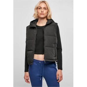 Urban Classics - Recycled Twill Puffer Mouwloos jacket - XS - Zwart