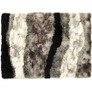 OZAIA Shaggy tapijt ECUME - polyester - 140 x 200 cm L 200 cm x H 3 cm x D 140 cm