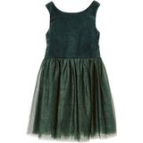 Kerstjurk - Rood - Fluweel en Glanzend Tule - Meisjes