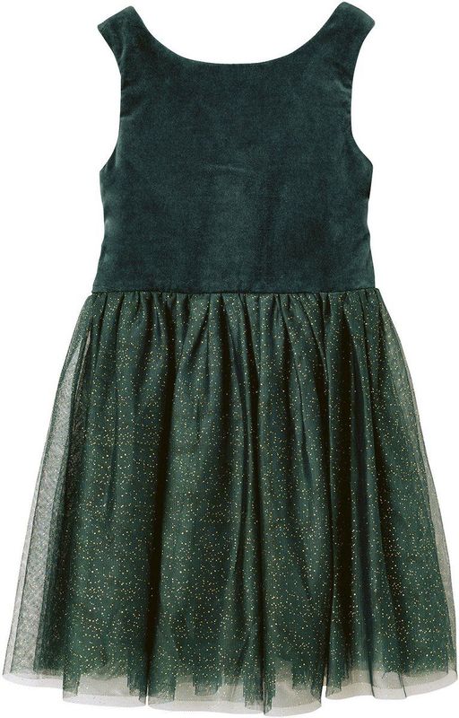 Kerstjurk - Rood - Fluweel en Glanzend Tule - Meisjes