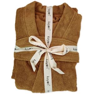 Kayori Fusai Badjas - Unisex - Biologisch Katoen - Goud - XXL - Lang