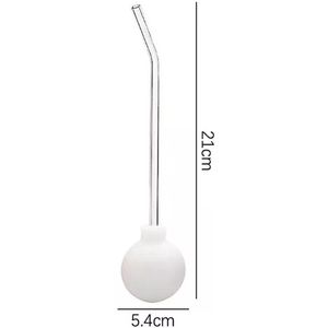 Dutchers® Amandelsteen Verwijderaar - * - Tonsil Stone Remover - 15° Licht Gebogen Top, Minimaliseert Kokhalsreflex - Amandelsteenzuiger - Mondverzorging - Effectieve Bestrijding van Slechte Adem - BPA-Vrij - Gemakkelijk & Pijnloos Verwijderen - Wit