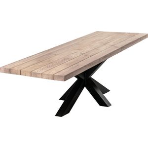 Douglas Tuintafel 180 x 100 - Stalen Matrix Poot + Tijdelijk Gratis Onderhoudspakket - inclusief montage