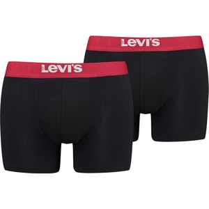 Levi's - Brief Boxershorts 2-Pack Zwart - Heren - Maat L - Body-fit