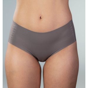 Gudia - 3 Pack - Anti-Bacterial Boter Zacht Naadloze Hipster - 100% Biologisch Katoenen kruis - Naadloze Hipster set Dames - Lingerie-Panty's dames met Heupomhulsel - Sport-Panty's voor Elke Dag - Seamless Braziliaanse Dames - koffie - L