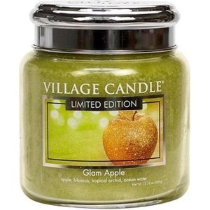Village Candle Geurkaars - Glam Apple Ø9,5 x 15 cm Wax Groen