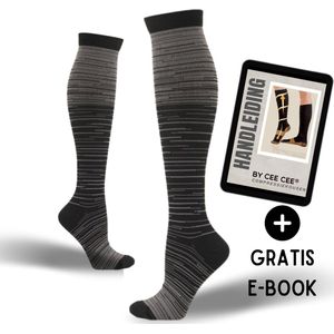 Compressiekousen 2 Paar - Steunkousen Vrouwen en Mannen - Compressie sokken - Hardloopsokken - Sportsokken - Maat 36-40 S/M