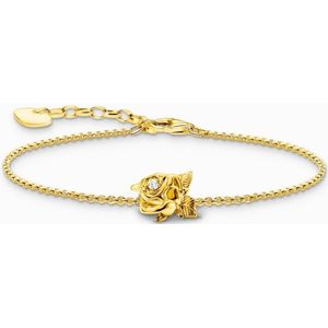 Thomas Sabo - Armband - Gerecycled Zilver - Geel Goud Verguld - 16 - 19 cm