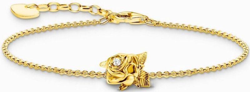 Thomas Sabo - Armband - Gerecycled Zilver - Geel Goud Verguld - 16 - 19 cm