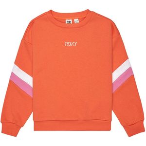 Roxy - Active - Sweatshirt - Oranje - Voor Tieners - Ronde Hals