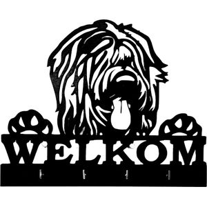 K9 World by van der Veeke, kapstokje Schapendoes, hout