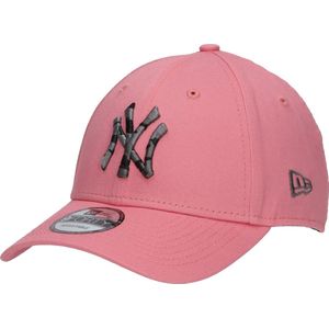 New Era 9FORTY Infill New York Yankees MLB Cap 60240657, Unisex, Roze, Pet, maat: OSFM