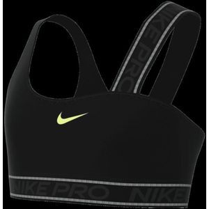 Nike Pro Swoosh Sport BH Kinderen Black/Light Lemon Twist M
