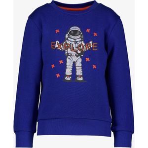 Unsigned jongens sweater met astronaut blauw - Maat 92