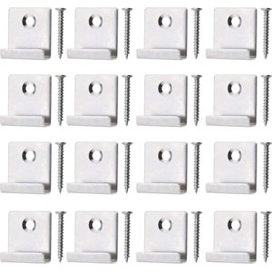 Terrasplanken Verborgen Starter Fastener Board Clip 50 Stuks - Zelftappende Schroef Rvs - DIY Hardware - 8mm Houten Board .