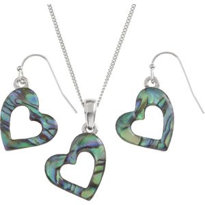 Tide Jewellery Paua Shell - Love Collectie - Heart / Hart Set