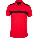 Gilbert - Photon Polo Jnr - Sportshirt - Rood/Zwart
