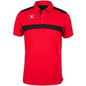 Gilbert - Photon Polo Jnr - Sportshirt - Rood/Zwart