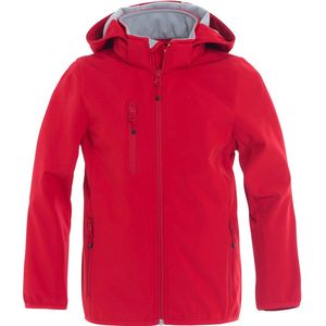 Clique Basic Softshell jacket junior rood 130-140