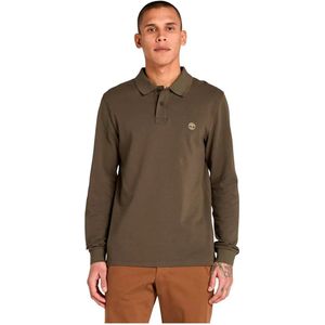 Timberland - Millers River - Polo - Groen - Lange Mouwen - Polyester