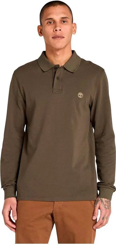 Timberland - Millers River - Polo - Groen - Lange Mouwen - Polyester