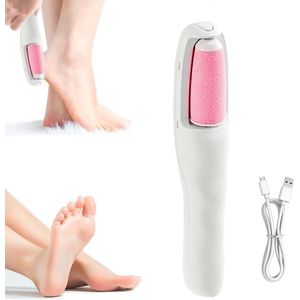 2 in 1 Voetvijl Ontharing - 2025 Nieuwe Elektrische Voetvijl - Voet Dode Huid Verwijderaar - Eelt Verwijderaar - Geschikt voor Droge Dode Huid, Gebarsten Hielen, Eelt