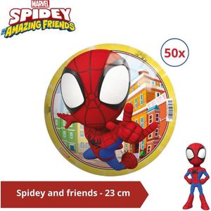 Bal - Voordeelverpakking - Spiderman en Friends - 23 cm - 50 stuks
