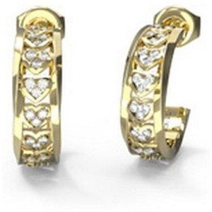 Guess - JUBE04603JWYGT/U - Oorbellen - Geel Goud - Dames - Met Zirkoon