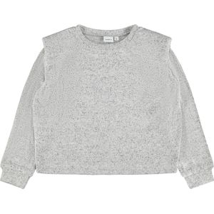 Name it sweater meisjes - grijs - NKFniline - maat 116