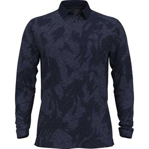Under Armour Golf Playoff Jacquard Lange Mouw Poloshirt Blauw L