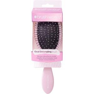 Ovale Ontwarrende Haarborstel - Roze voor Glad en Knoopvrij Haar