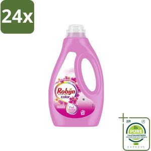 Robijn - Color Pink Sensation - Vloeibaar Wasmiddel - 20 Wasbeurten - Voordeelverpakking - 24 stuks - Wasmiddel - Kleurwas