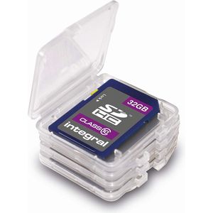 Pack van 4 hoesjes voor Secure Digital (SD/SDHC/SDXC) geheugenkaarten